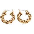 Lauren by Ralph Lauren Small Braid Hoop Earrings